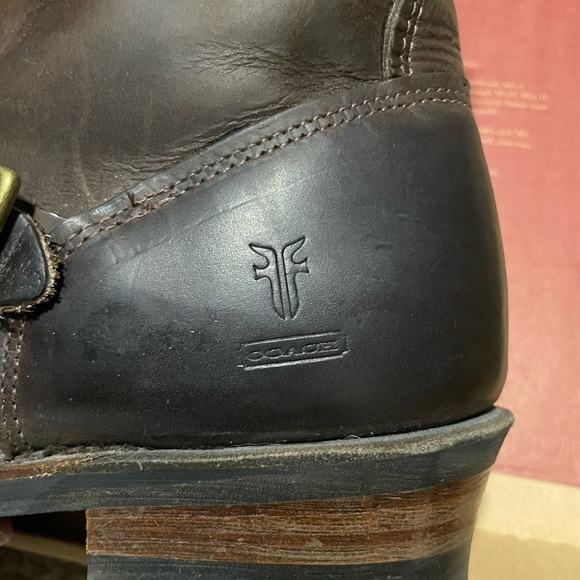 COACH x Frye Engineer boots rabbit lined 8.5 - Picture 10 of 10